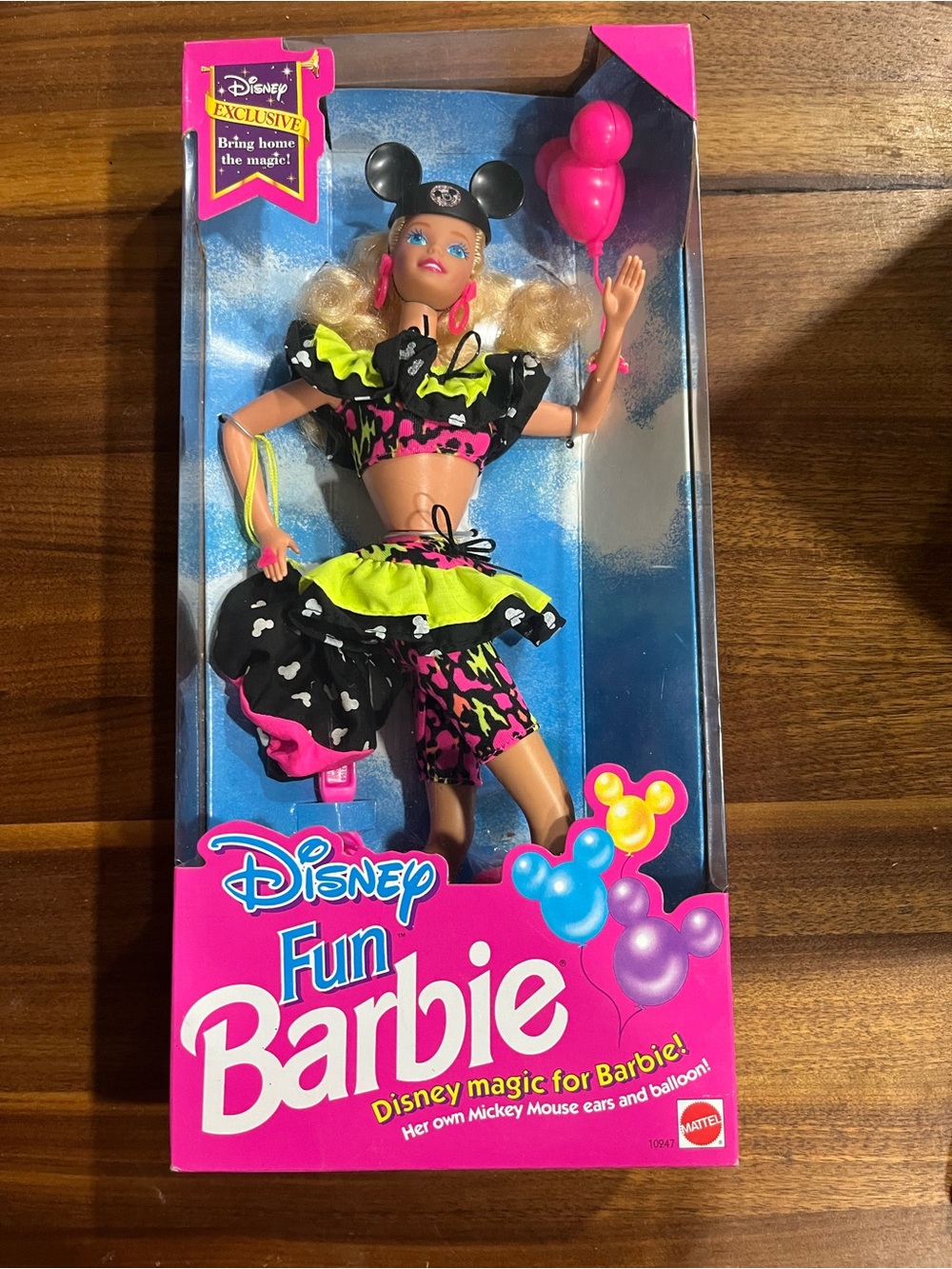 VTG 1992 Disney Fun Barbie Doll Mattel 10247 NIB New 1st Ed Disney Exclusive